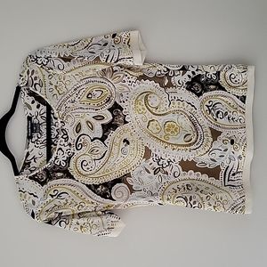 Ellen Tracy Soft Paisley T-Shirt
